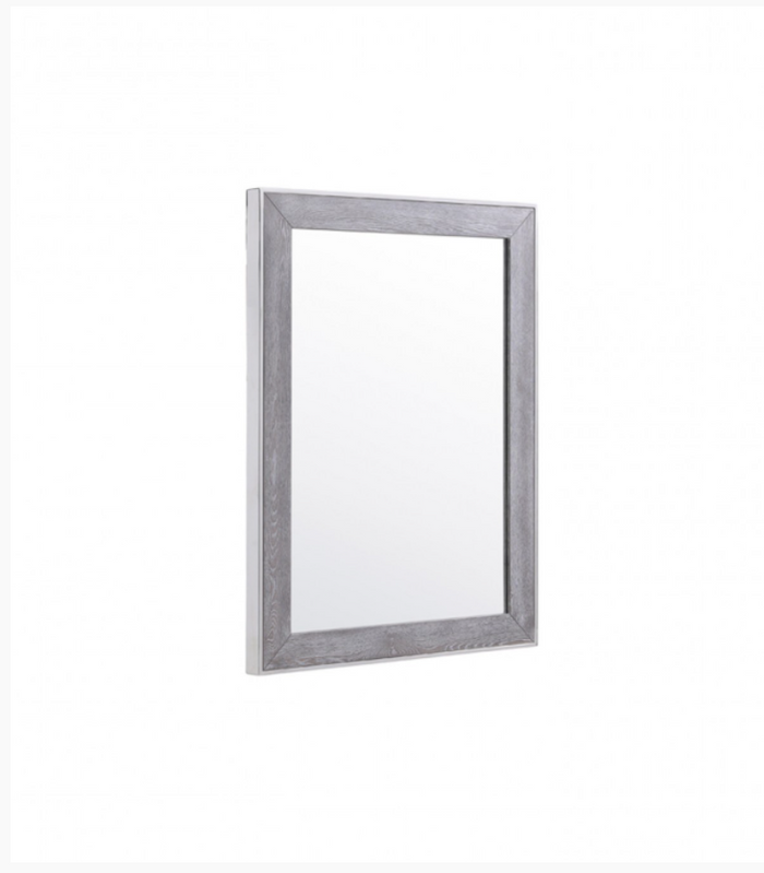 Lorcan Modern Grey Elm Veneer Mirror