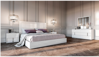 Niamh Modern White Gloss Bedroom Set
