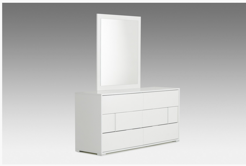 Niamh Modern White Gloss Dresser