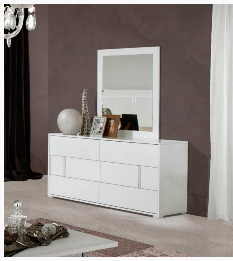 Niamh Modern White Gloss Dresser