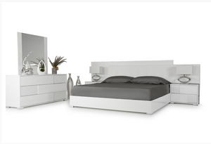 Ottoline Modern White Gloss Bed