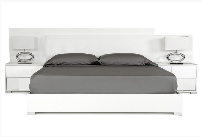 Ottoline Modern White Gloss Bed