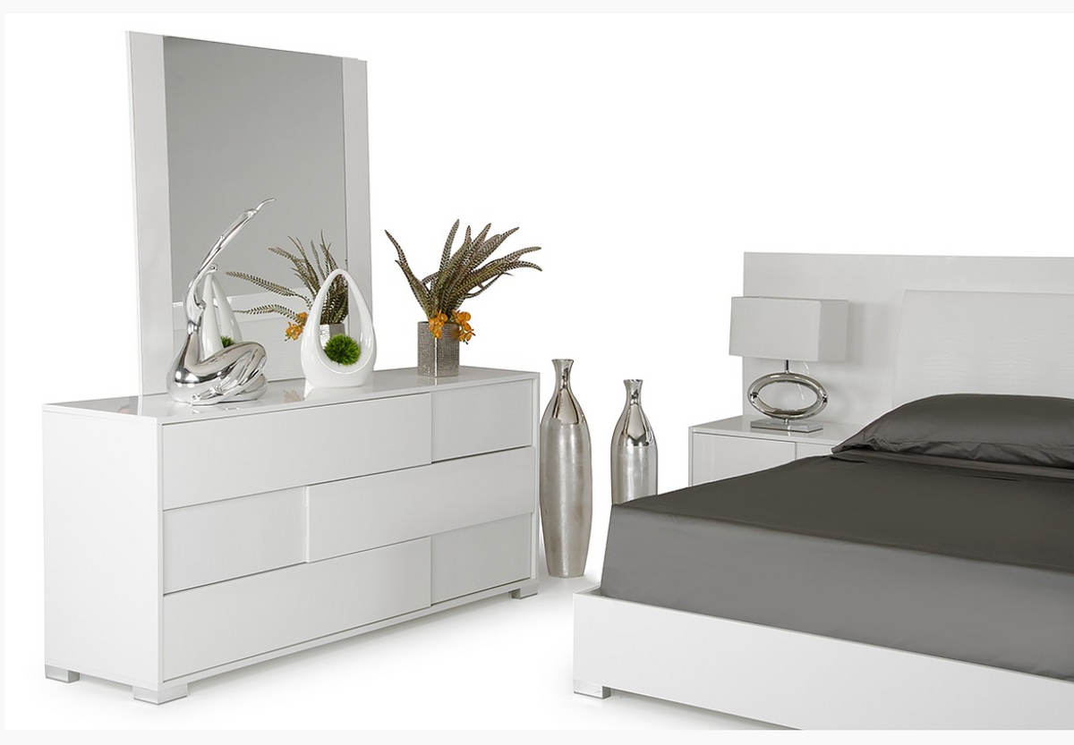 Ottoline Modern White Gloss Bed