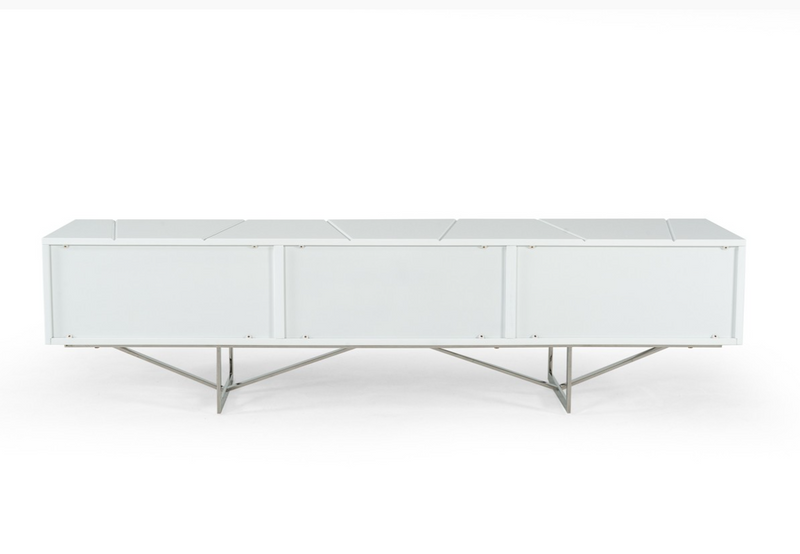 Darian White Gloss Modern TV Stand