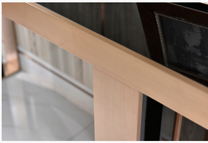 Elidi Modern Black Gloss & Rosegold Console Table