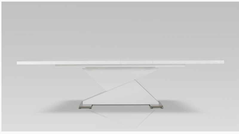 Tamsin Modern White Lacquer Dining Table