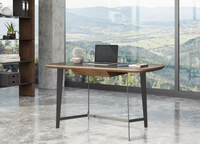 Calla Modern Walnut Veneer Desk