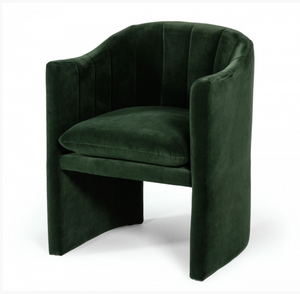 Akiko Modern Jade Green Velvet Dining Chair