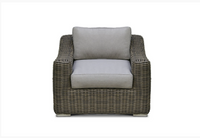 Meridian Outdoor Beige Wicker Sofa Set