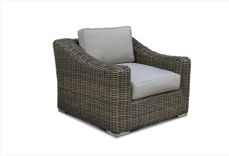 Meridian Outdoor Beige Wicker Sofa Set