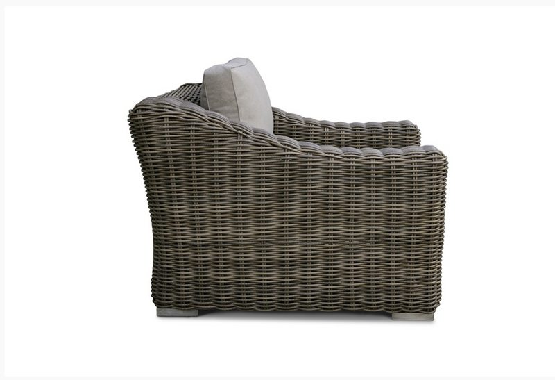 Meridian Outdoor Beige Wicker Sofa Set