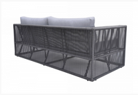 Meridian Modern Outdoor Light Grey & Dark Grey Sofa Set
