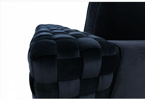 Damara Modern Black Velvet Chair