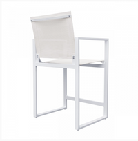 Meridian Modern Off White Outdoor Counter Stool
