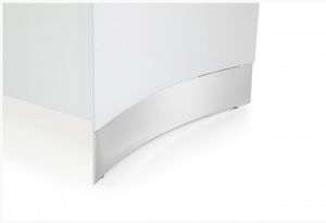 Starling Modern White Gloss with Stainless Steel Buffet