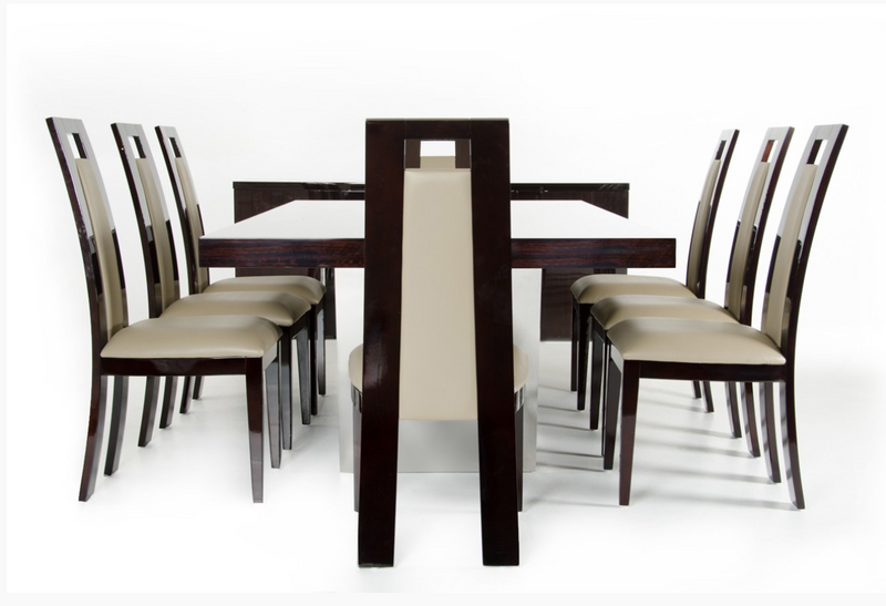 Suvi Modern Ebony Gloss Dining Table