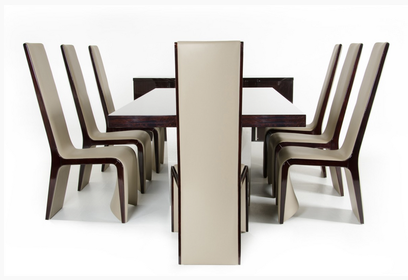 Suvi Modern Ebony Gloss Dining Table
