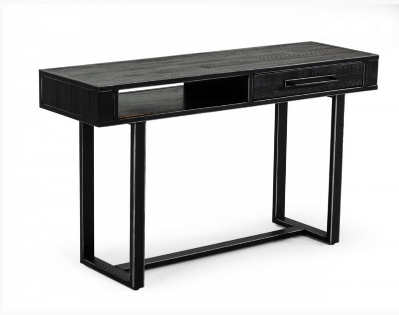 Tuesday Modern Black Acacia Console Table