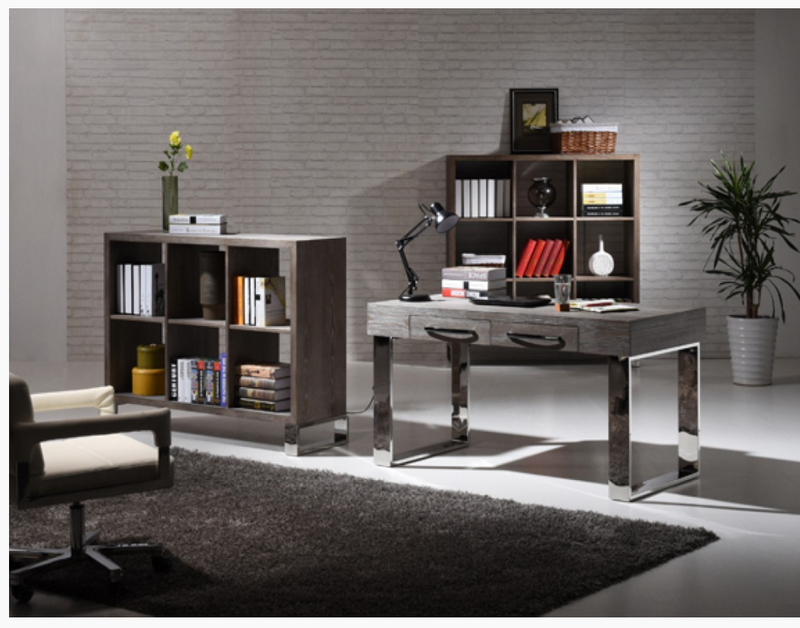 Tulia Modern Grey Elm Desk