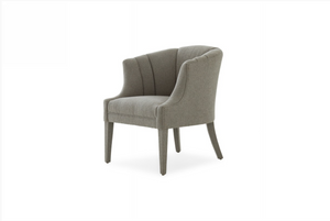 Dina Glam Grey Fabric Accent Chair