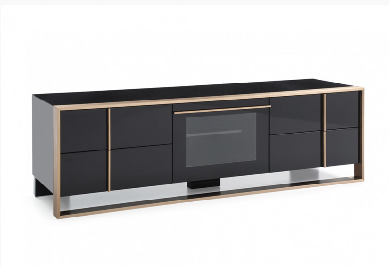 Elidi Modern Black & Rosegold TV Stand