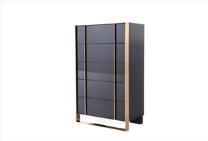 Elidi Modern Black & Rosegold Chest
