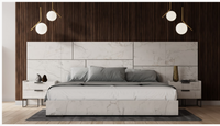 Antonina Modern White Marble Bedroom Set