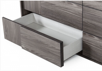 Asa Modern Matte Elm Grey Dresser