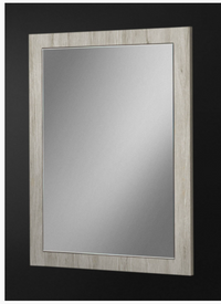 Asa Modern Matte White Washed Oak Dresser & Mirror Set