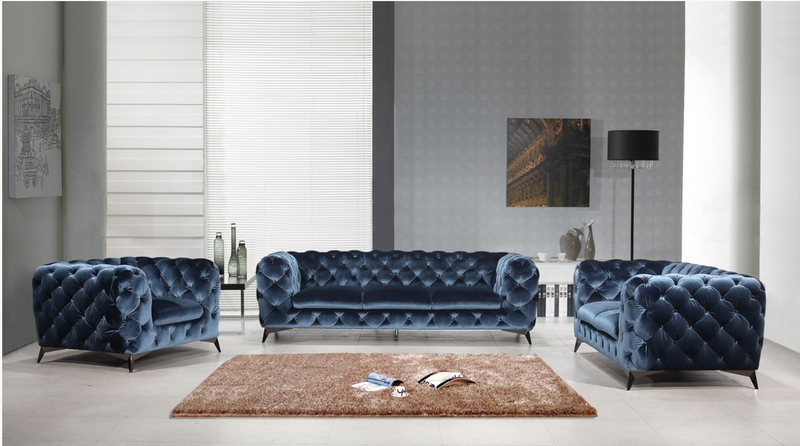 Clio Modern Blue Fabric Chair