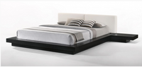 Bram Contemporary Black & White Bed