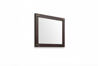 Eira Modern Smoked Ash & Gold Mirror