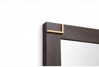 Eira Modern Smoked Ash & Gold Mirror