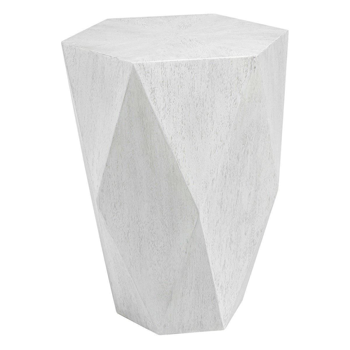 Lucia White Side Table