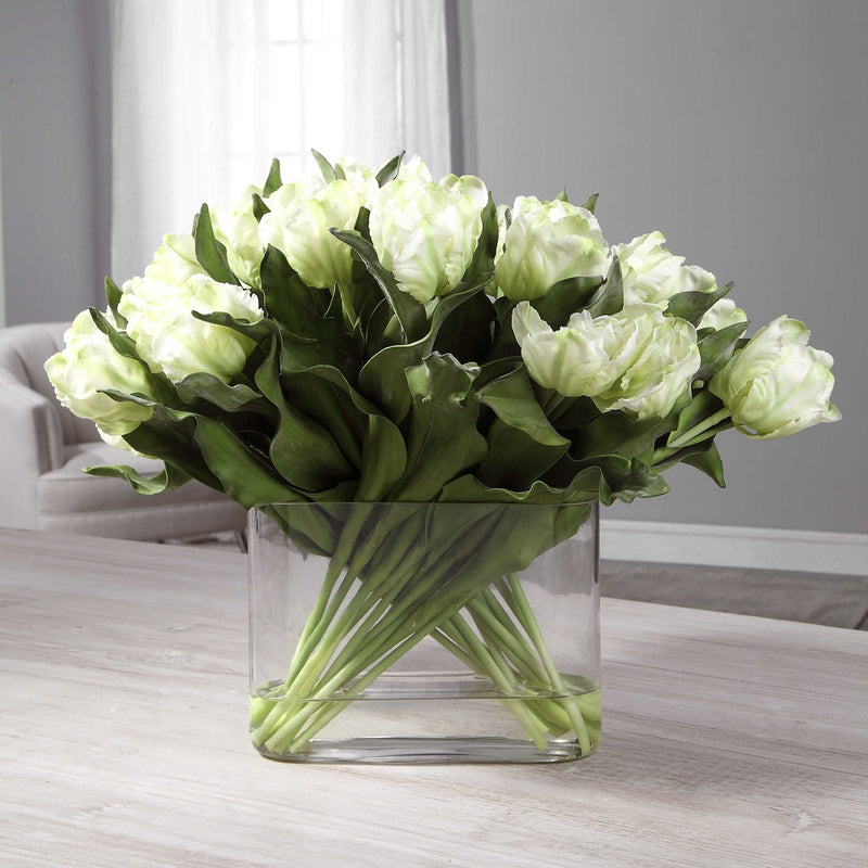 Royal Tulips with Vase