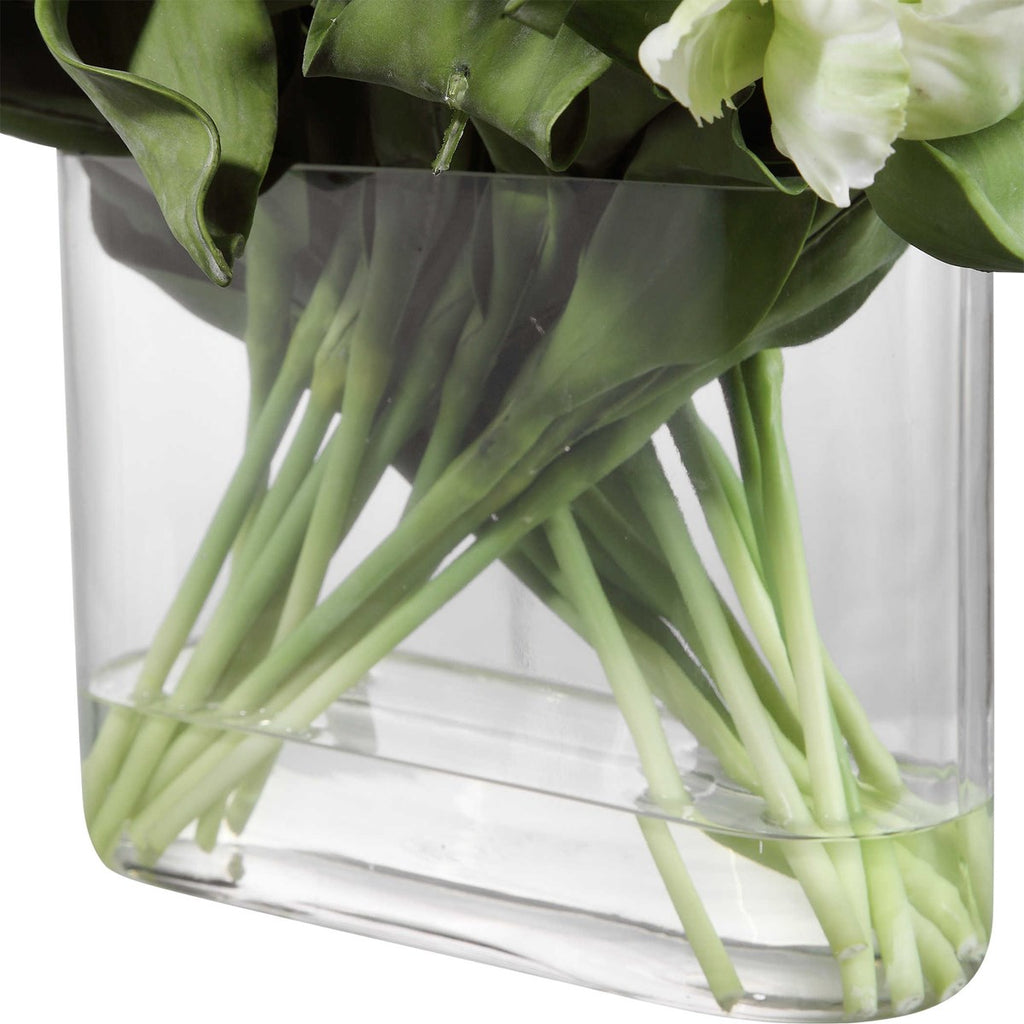 Royal Tulips with Vase