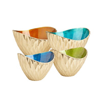 Kyleigh Large Turquoise Decorative Flower Bowl
