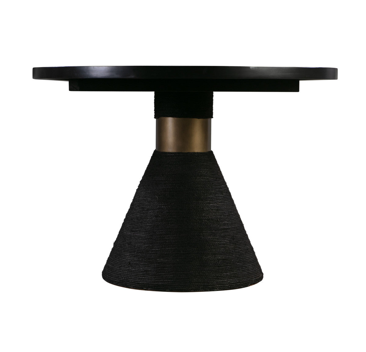Tiam Black Rope Round Dining Table - Luxury Living Collection