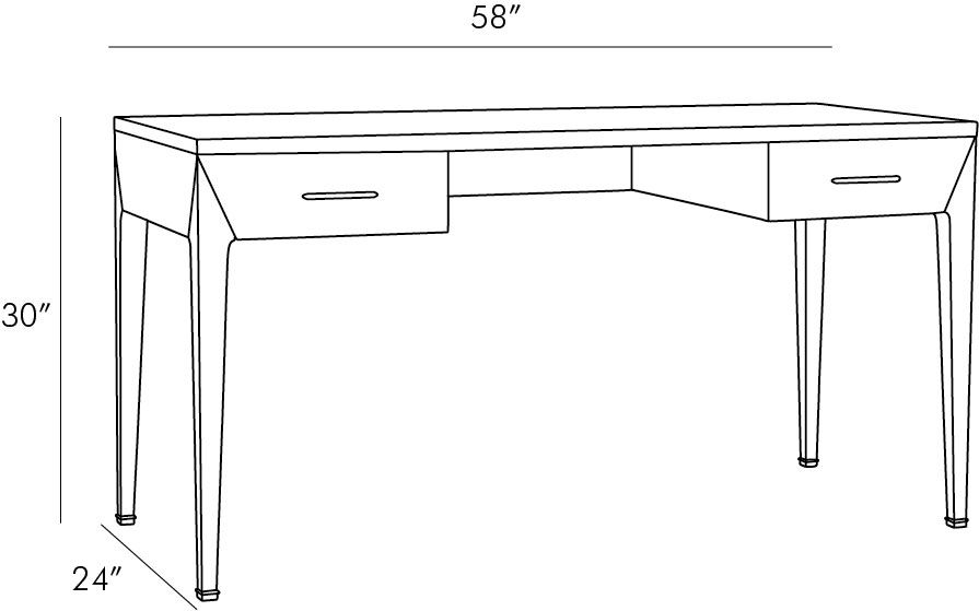 Torin Smoke Desk