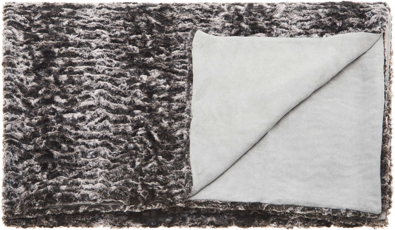 Tanaquil 50" x 70" Grey Throw Blanket - Elegance Collection