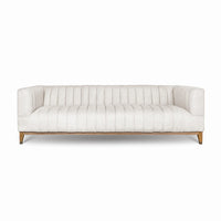 Troye 82" Cream Performance Fabric Sofa