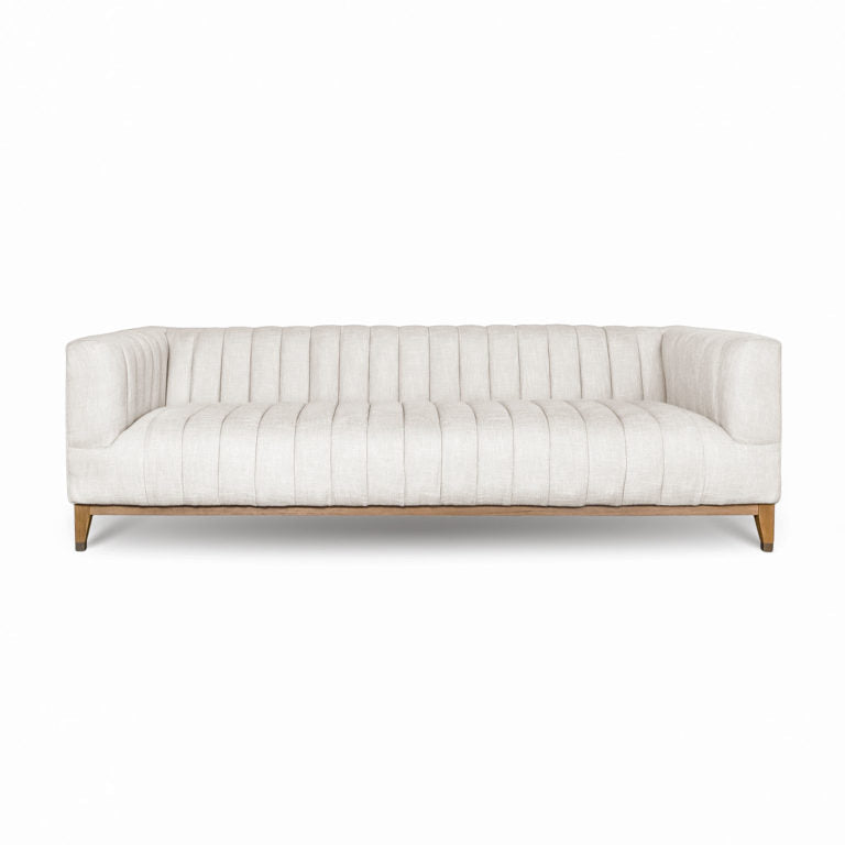 Troye Cream Condo Size Sofa