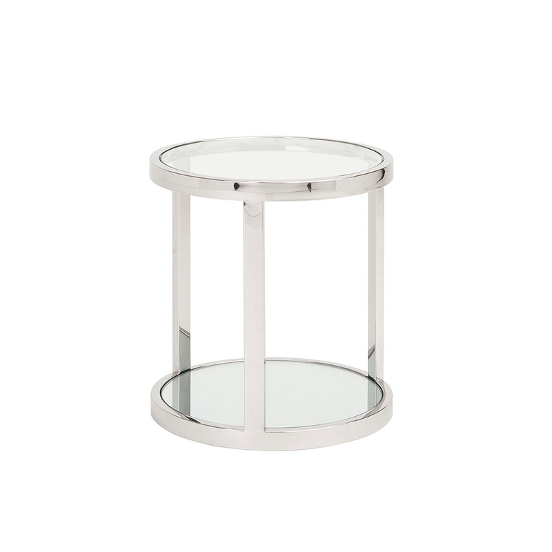 Bellagio Nesting Stainless Steel End Tables (Set of 2)