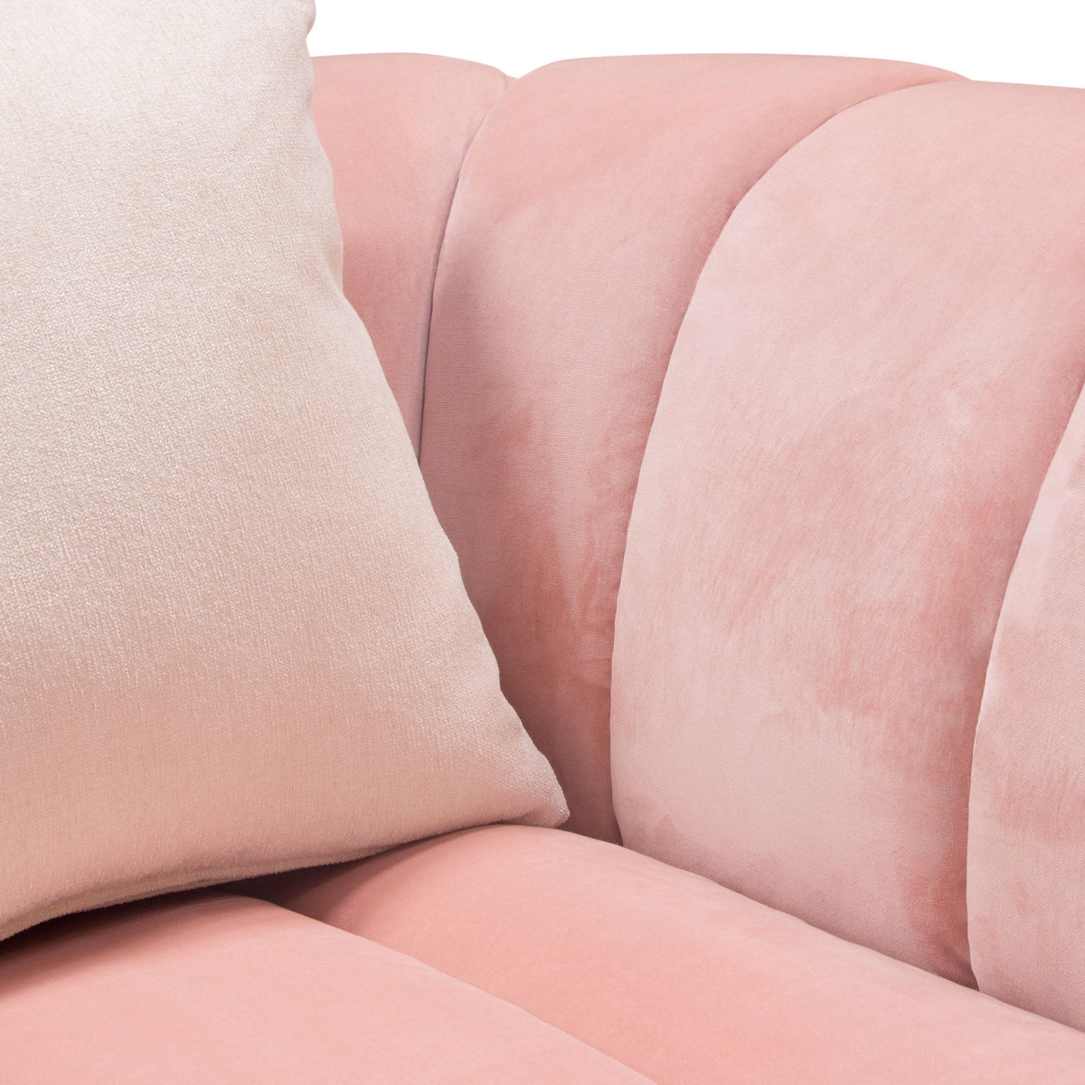 Ophelia Blush Pink Velvet Chair - Luxury Living Collection