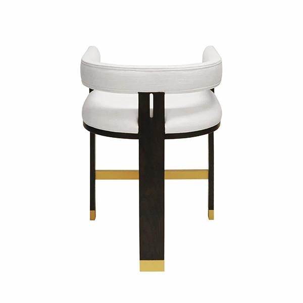 Ezra Rich Espresso & White Linen Counter Stool