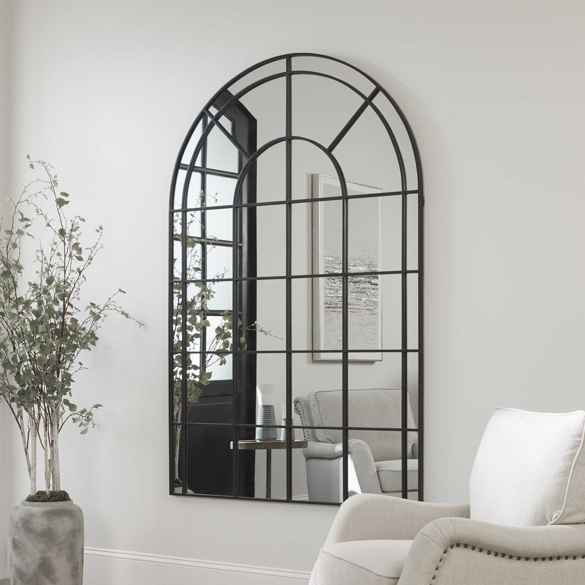 Large deals arched mirror