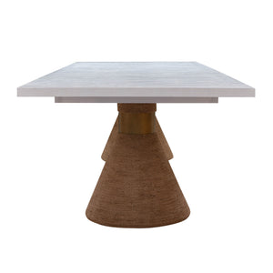 Tiam Natural Rope Rectangular Dining Table - Luxury Living Collection