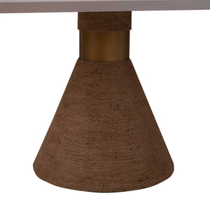 Tiam Natural Rope Rectangular Dining Table - Luxury Living Collection