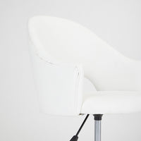 Charleigh White Leatherette Office Chair