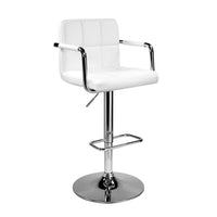 Avah White Leatherette Office Chair